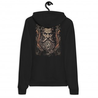 Buy a warm Slavic hoodie with God Perun